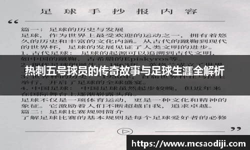 热刺五号球员的传奇故事与足球生涯全解析